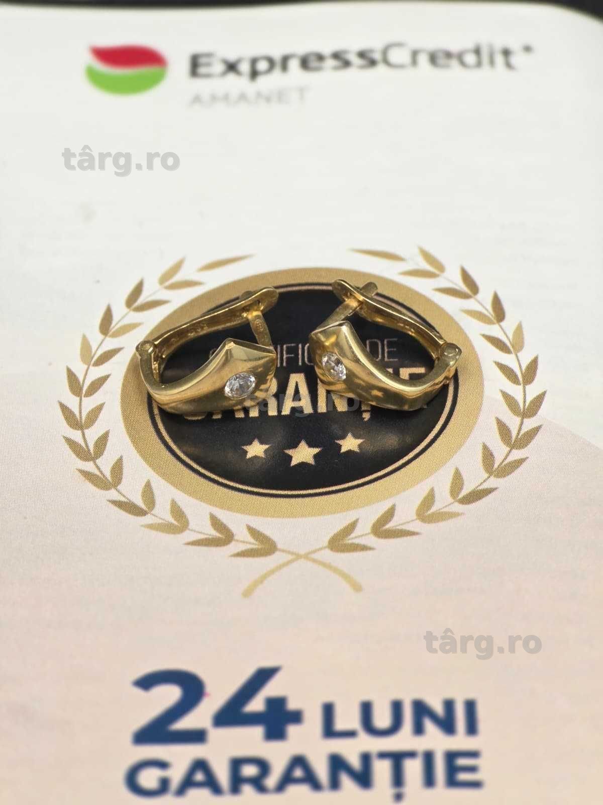 Cercei aur 14K 2.97g [Ag45 Bacau1 B.27862.2.32] 2