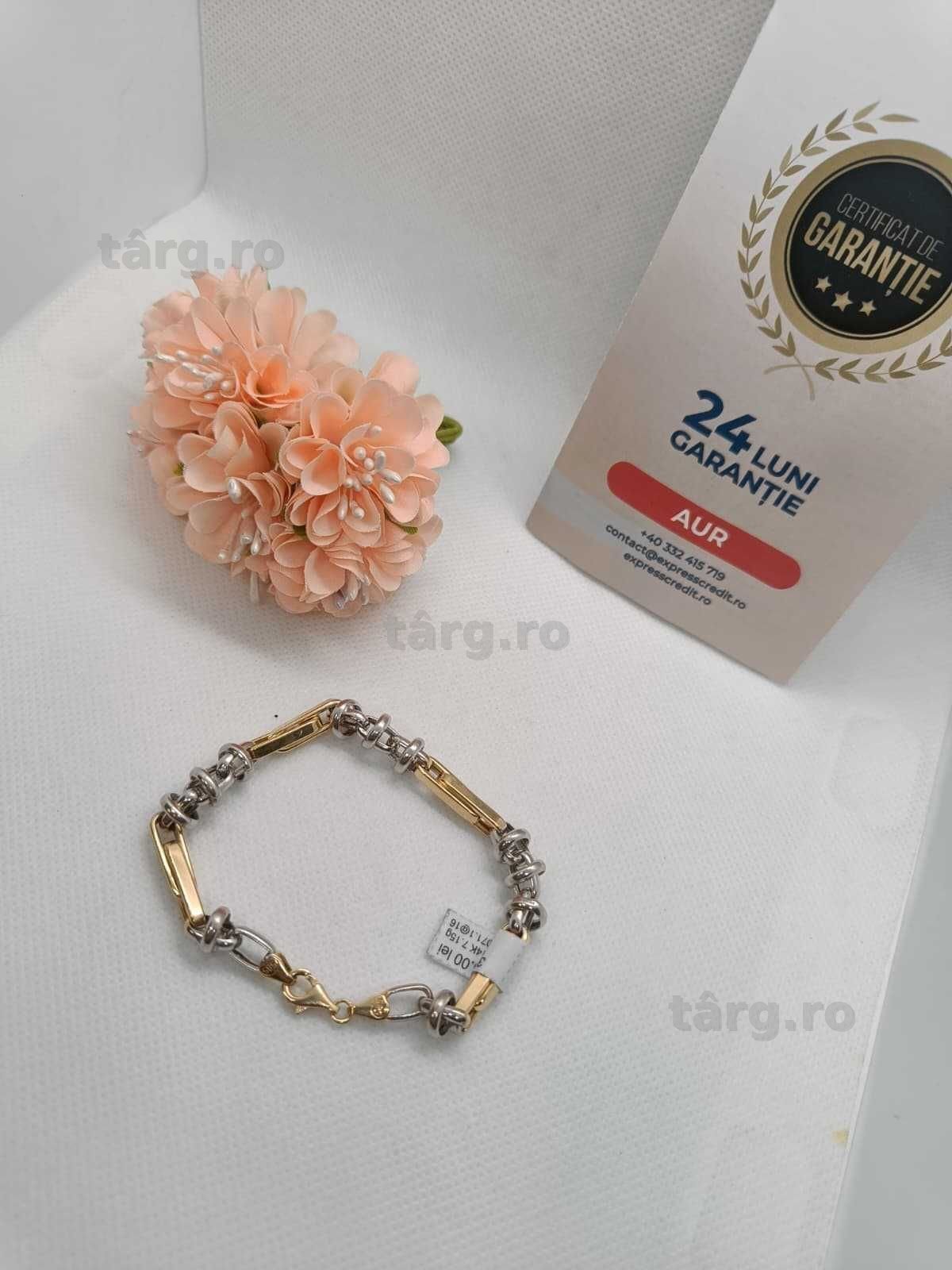 Bratara aur 14K 7.15g (Ag16 Moldova b33071) - Garantie 2 ani! 2