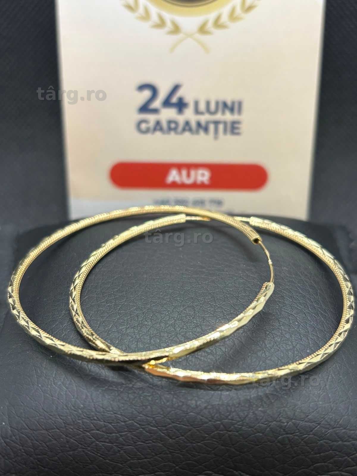 Cercei aur 14k 4.20g (B.25718 AG31 Barboi) Garantie 2 ani! 3