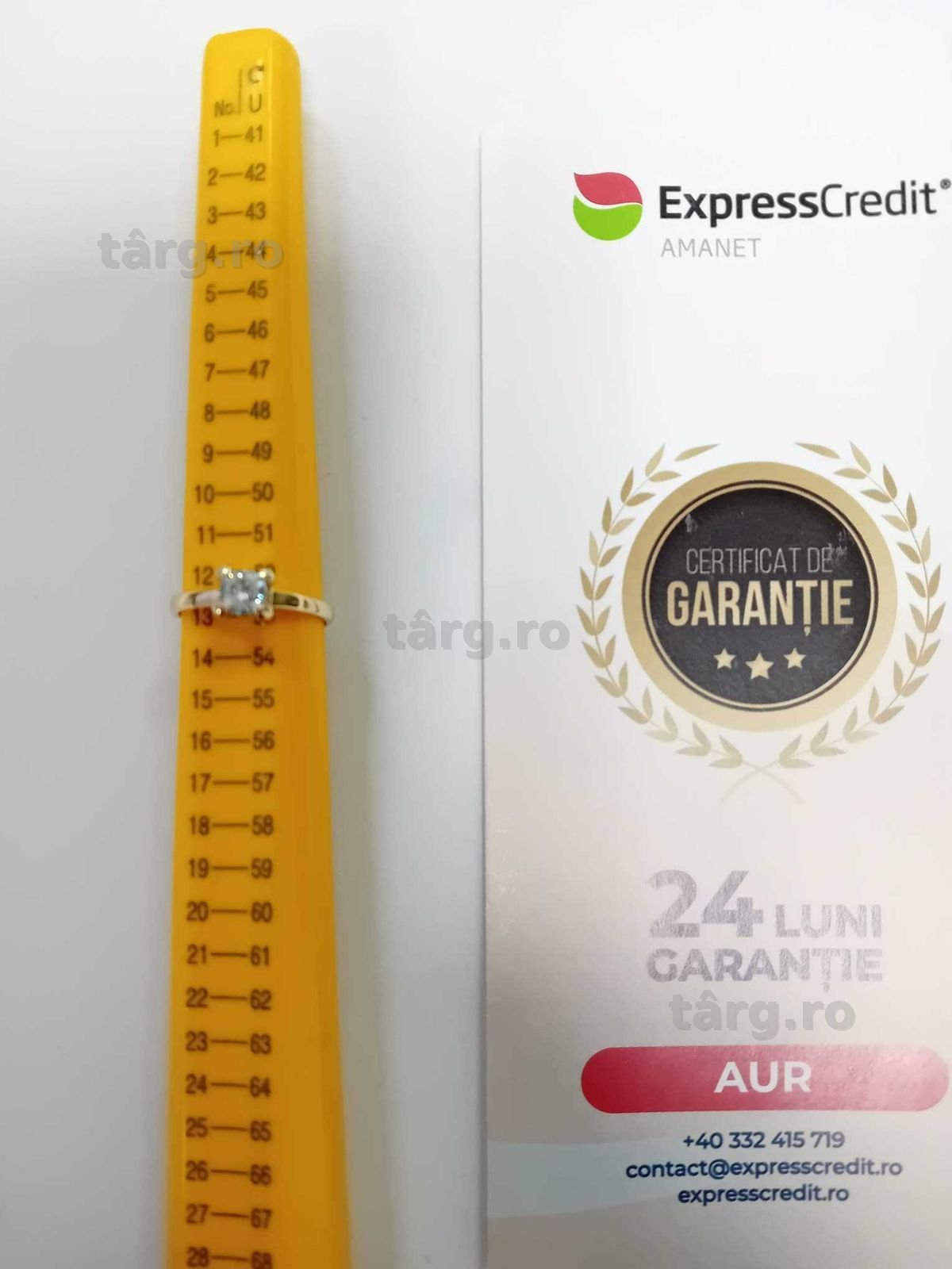 (Ag33) Inel Aur 14K/Garantie 2 ani 3