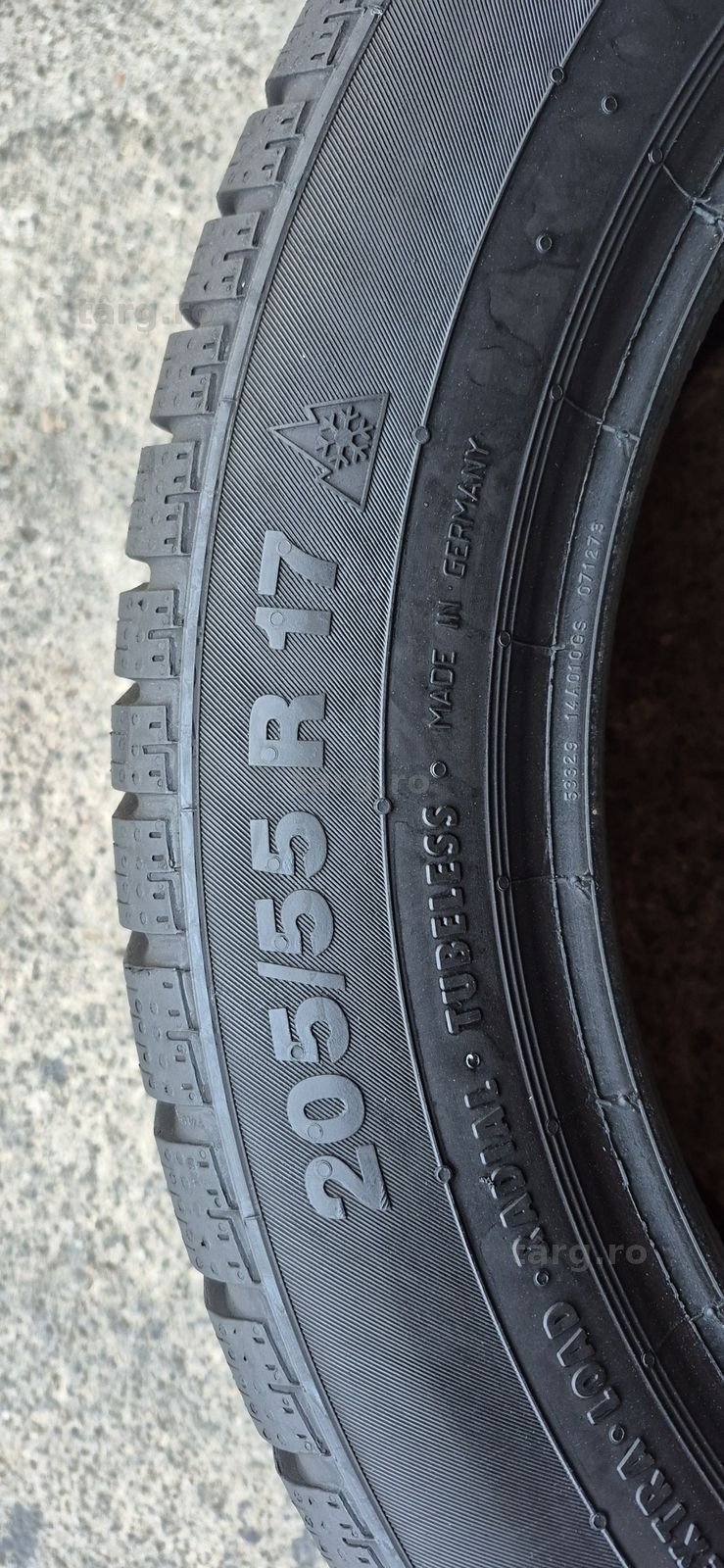 4 anvelope iarna,ca si noi,Continental 205/55/17.Pretul este pe bucata 6