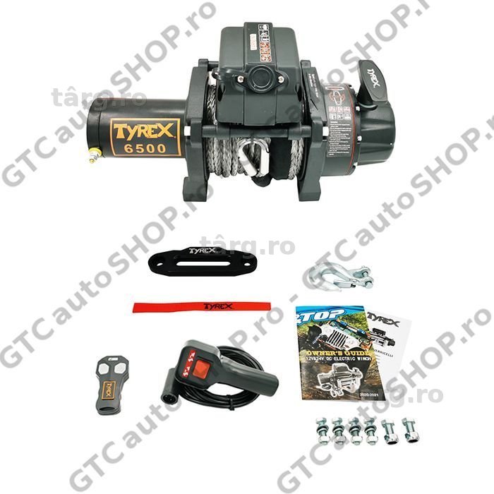 troliu tyrex 6500sp cablu sintetic