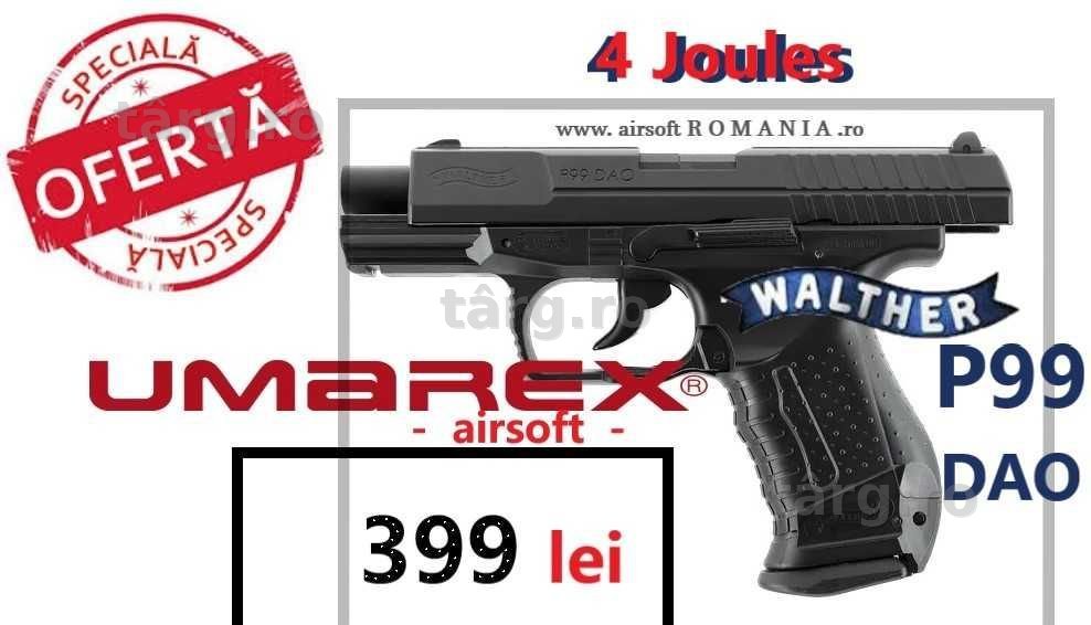 Pistol 4 Joules airsoft  U M A R E X  Walther P99 DAO CO2