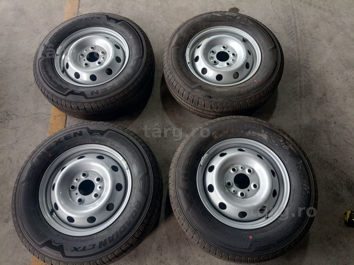 4 jante R16 compatibile Fiat Ducato echipate Nexen 215/75 R16C dot5023