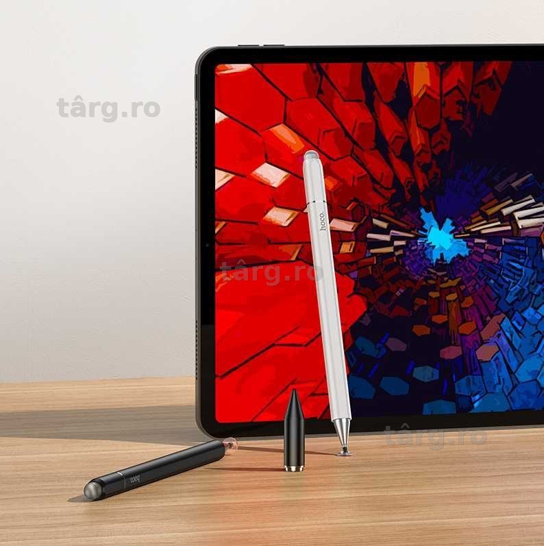 Stylus 3 in 1 Hoco, Smartphone si Tableta, Pix digital Touch, Negru 4