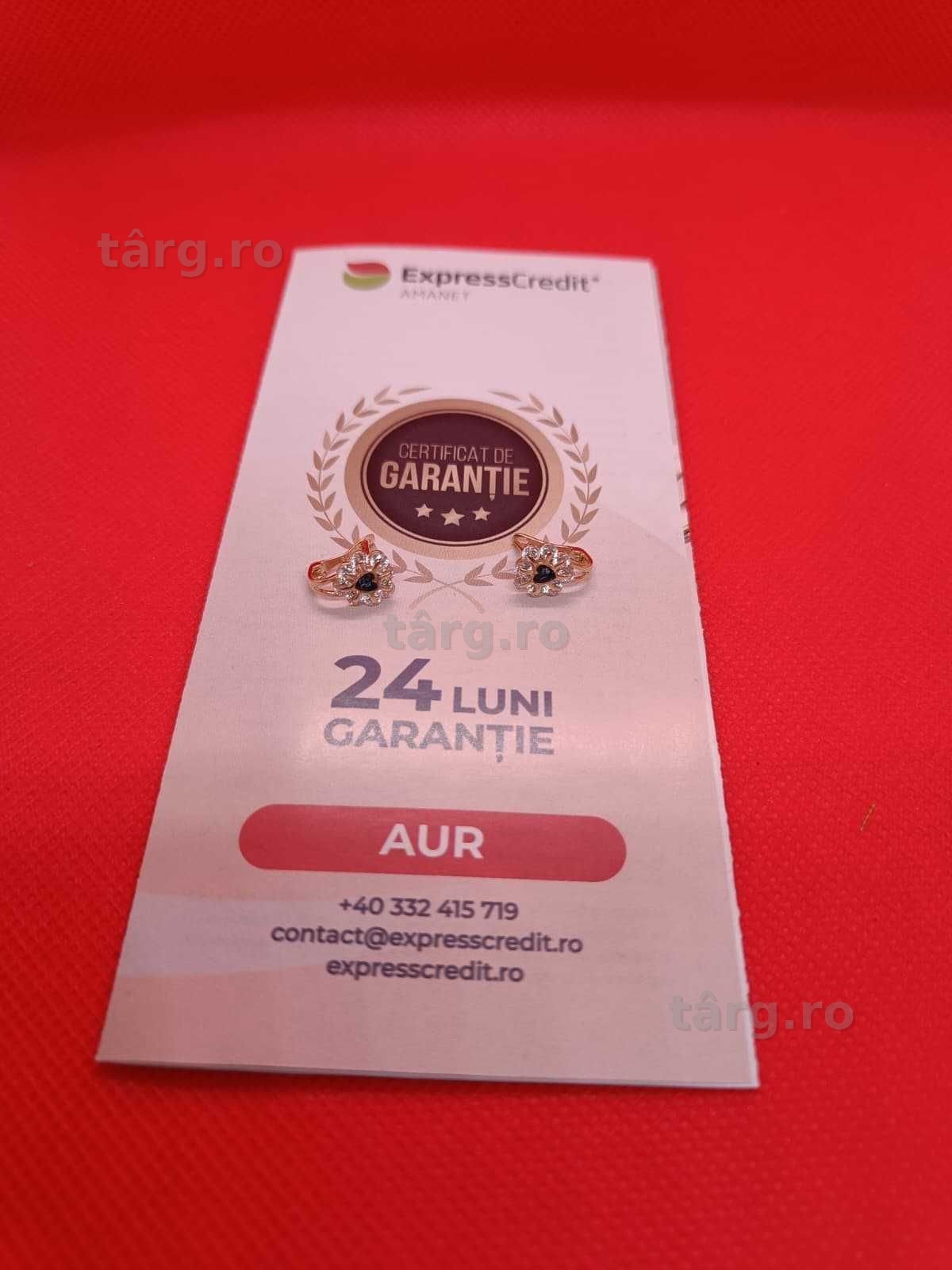 Cercei copii aur 14K 1.77g (Ag16 Moldova b330066.4) - Garantie 2 ani!