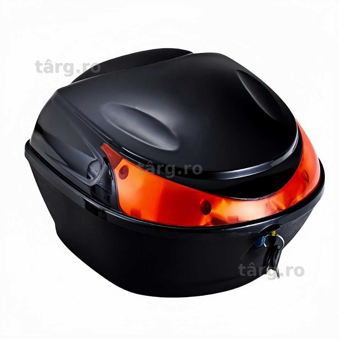 Cutie portbagaj moto/scuter, 28x28x20 cm, cu cheie si sistem antifurt