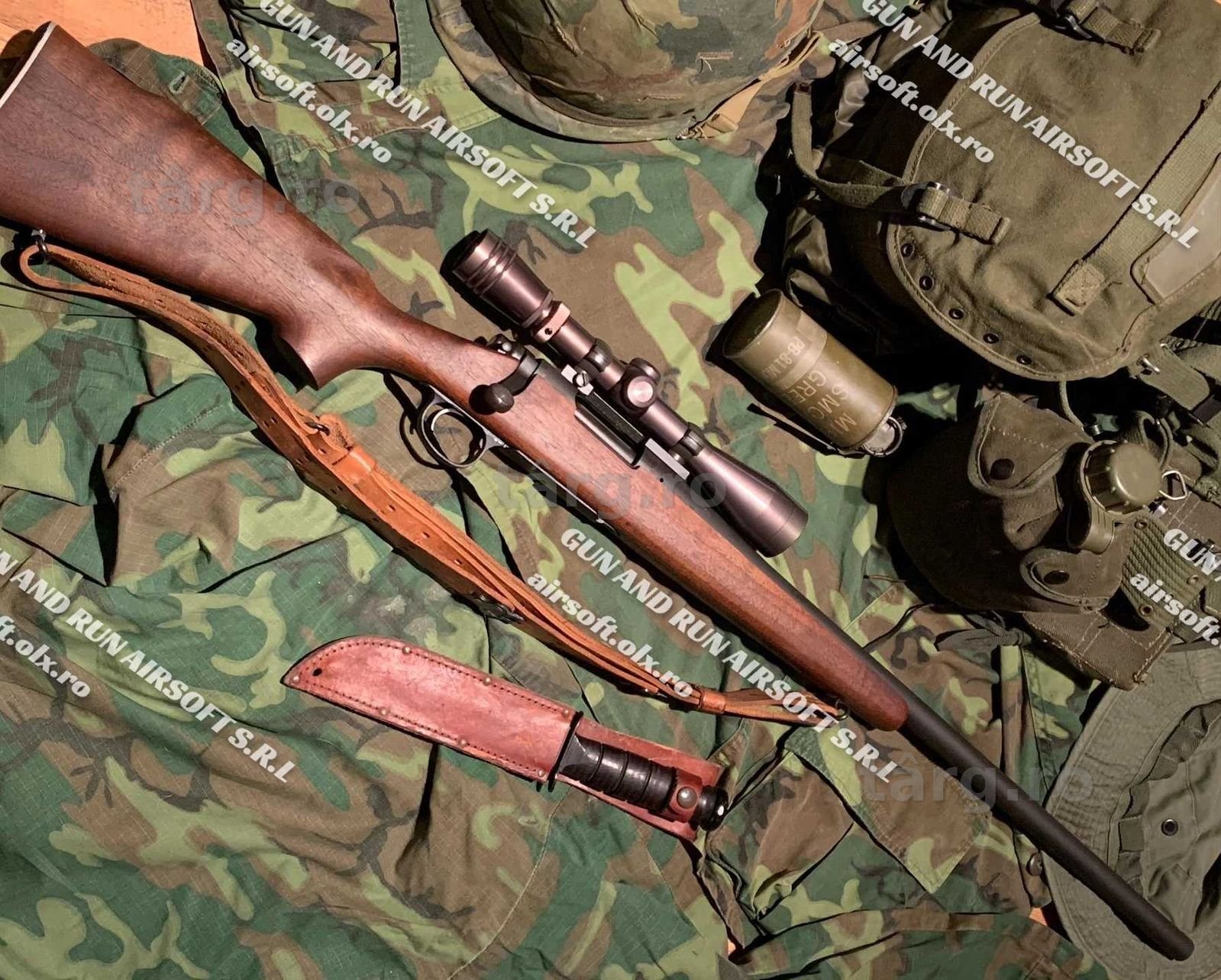 Pusca Noua AIRSOFT!! De Mare Dimensiune (5J+) - FORTA URIASA Spring