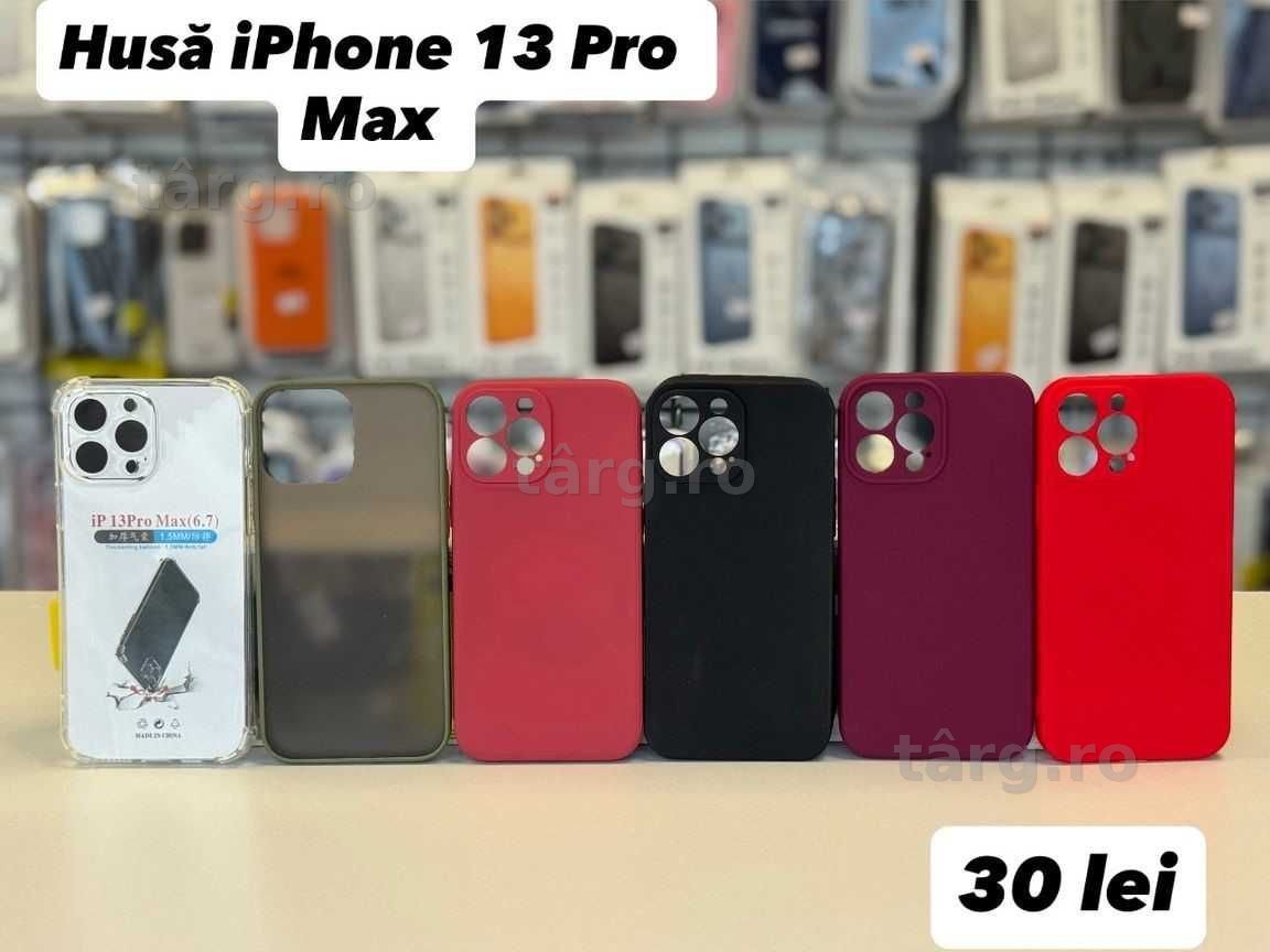 Husa silicon, folie, cablu, incarcator iPhone 13 Pro Max