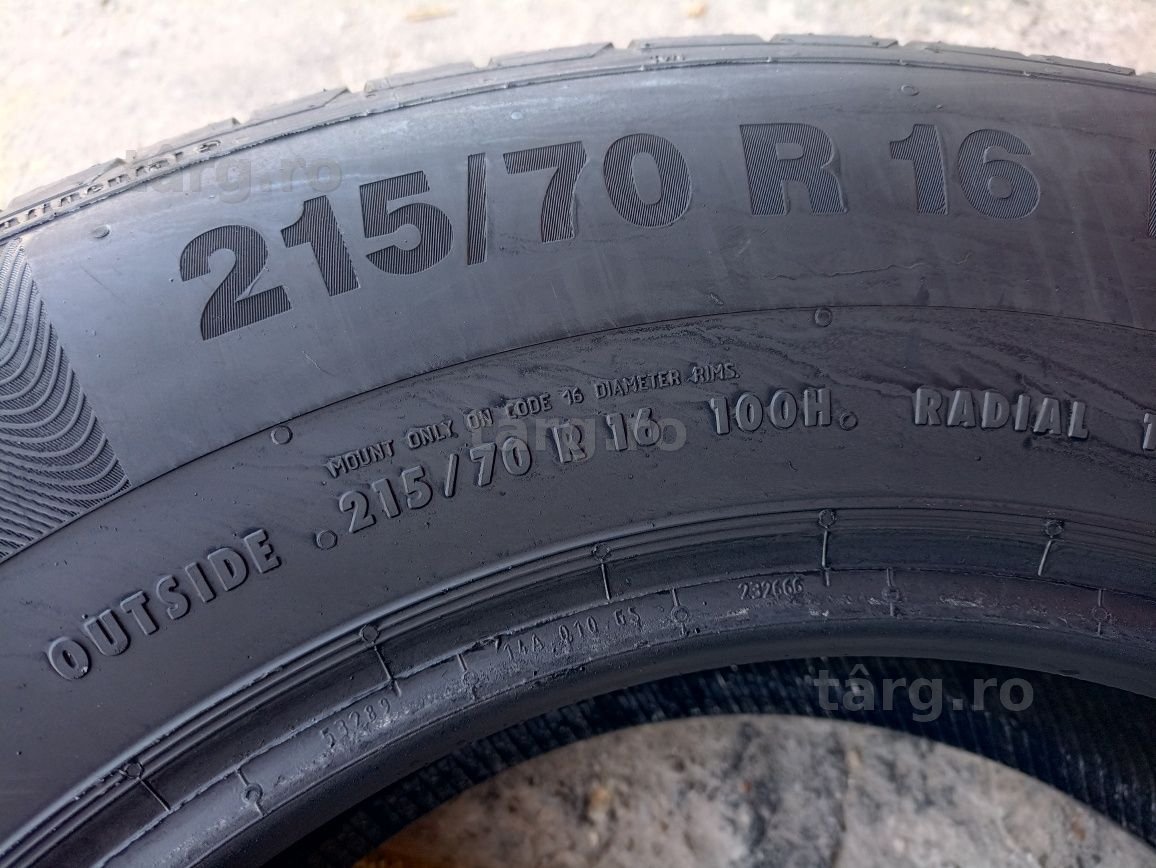 4 anvelope de vara Continental 215/70 R16 dot 1019 profil 6,5 mm din 8 4