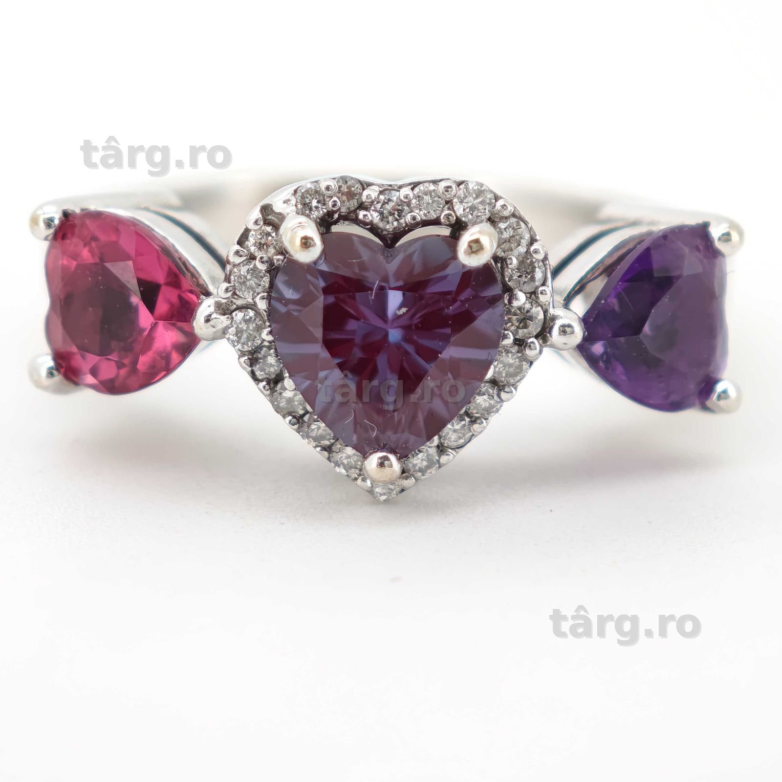 Inel aur 14k cu alexandrite 2.25ct