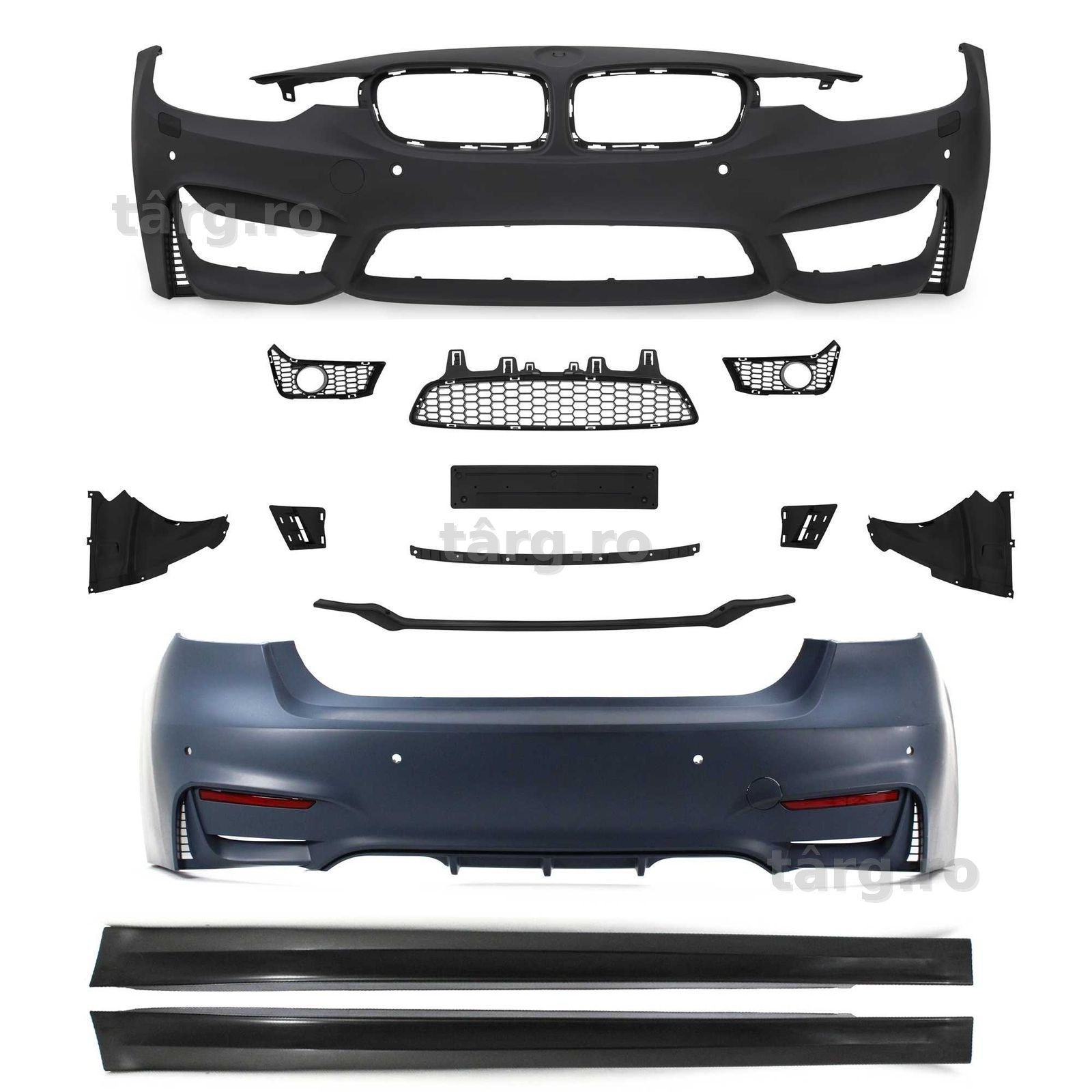 Pachet exterior BMW F30 LCI intre 2015-2018 cu PDC model Mtech