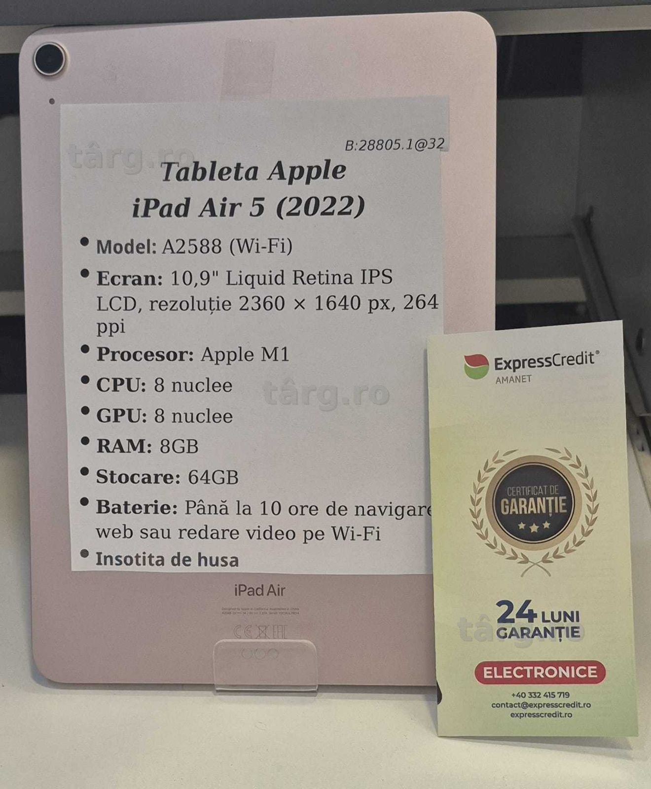Tableta Apple iPad Air 5 (AG32 B28805.1) 2 ANI GARANTIE! 2