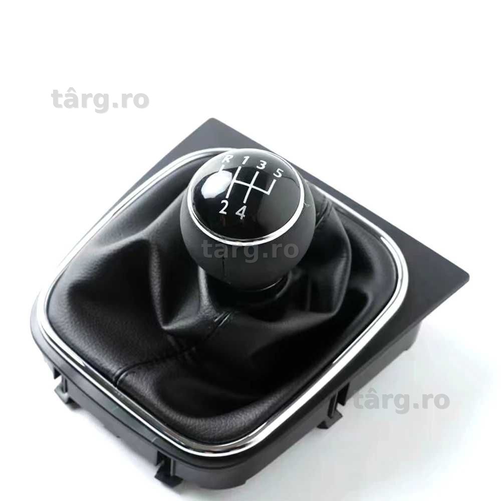 Nuca Schimbator cu Manson Piele VW Golf 5 6 Jetta MK5 MK6, EOS 5trepte