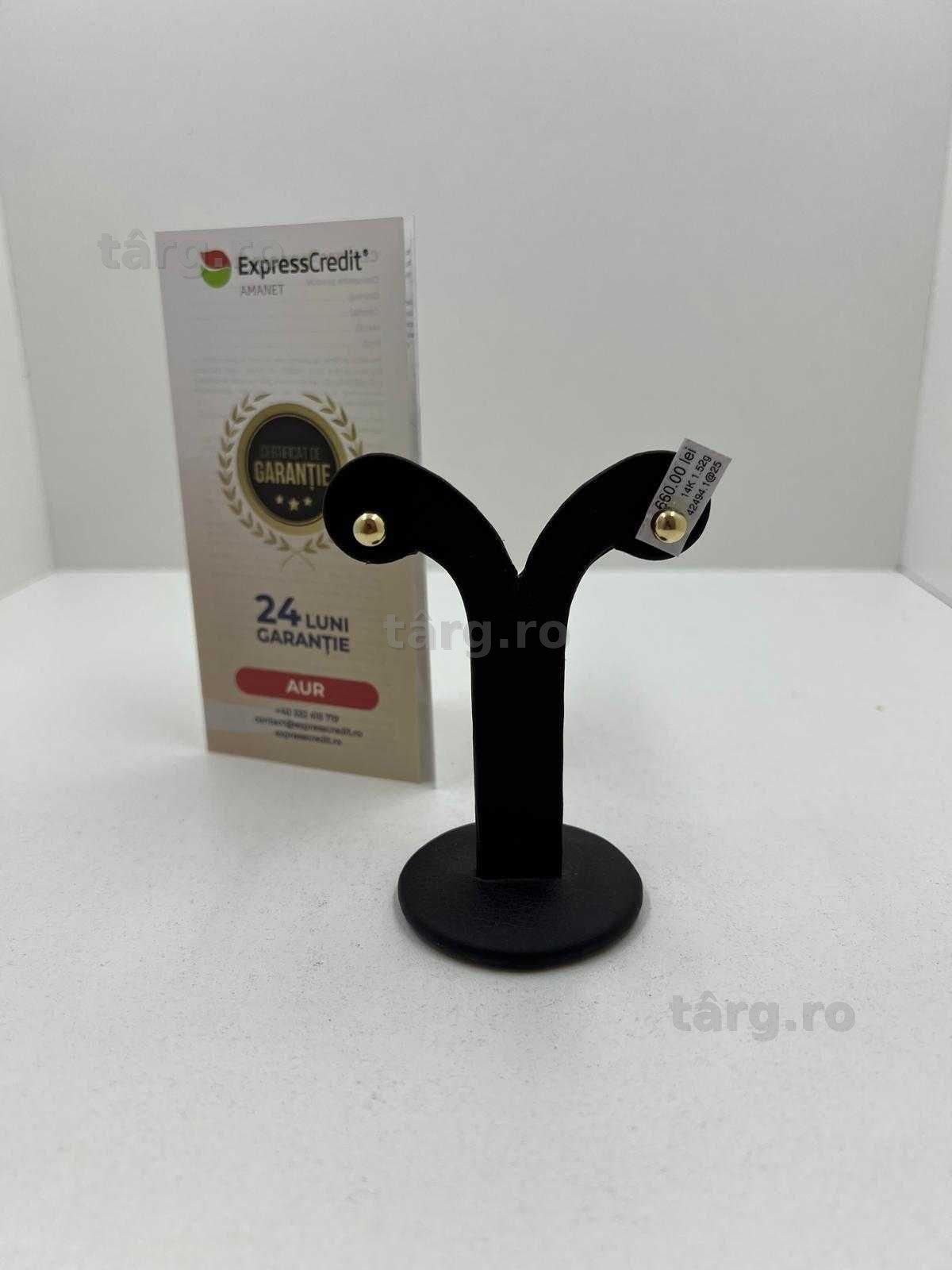Cercei Aur 14K 1.52g (Ag25 Belvedere B.42494) Garantie 2 ani!