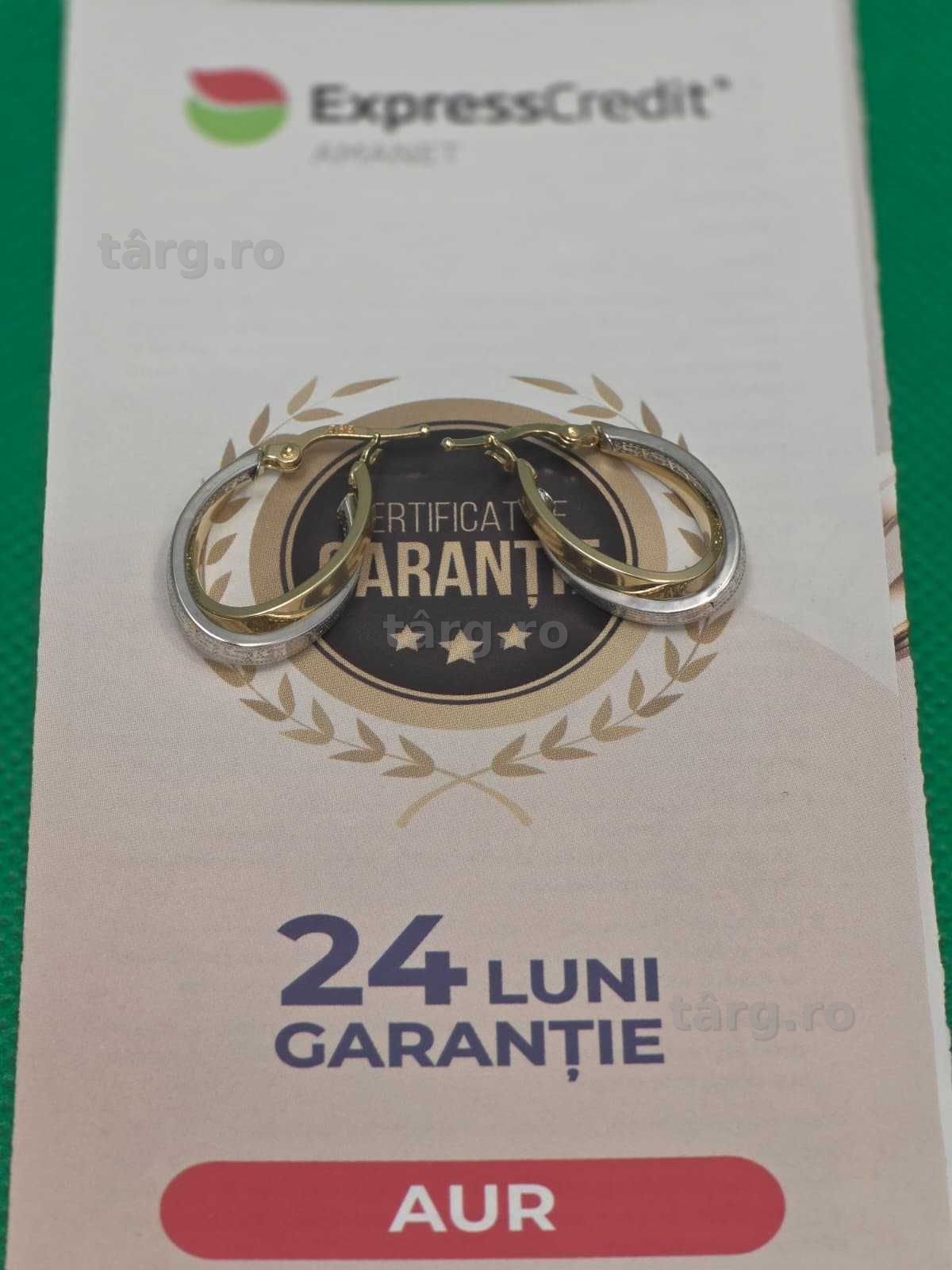 Cercei aur 14K 2.32g [Ag45 Bacau1 B.5110.4] - Garante 2 ani 2