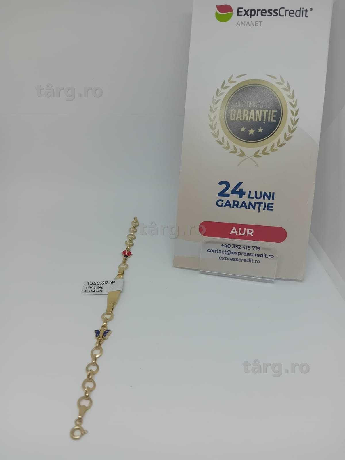 Bratara aur 14k 3.24g (33718/15 Gara1) Garantie 2 ani!