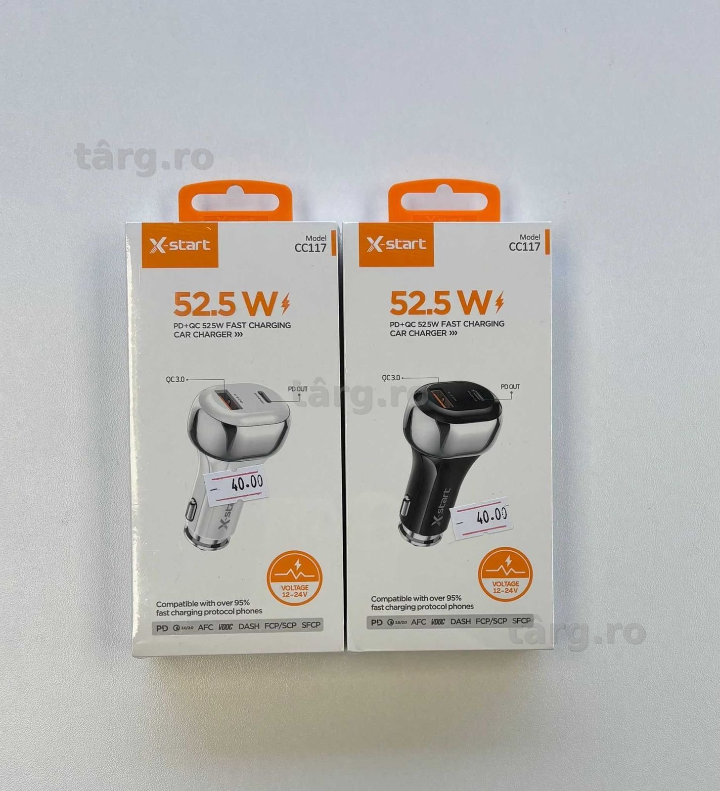 Incarcator auto, Incarcare rapida, Quick Charge 3.0, Negru si Alb 3