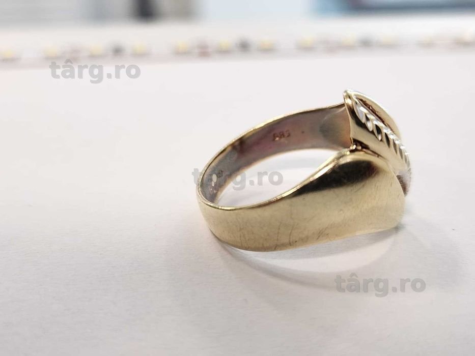 Inel aur 14k 5.38g (b 67948.3 Ag2 Tudor)Garantie 2 ani! 3