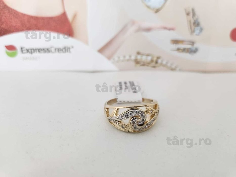 Inel aur 14 k 4.56 gr [B. 68461.1 Ag2 Tudor] Garantie 2 ani! 2