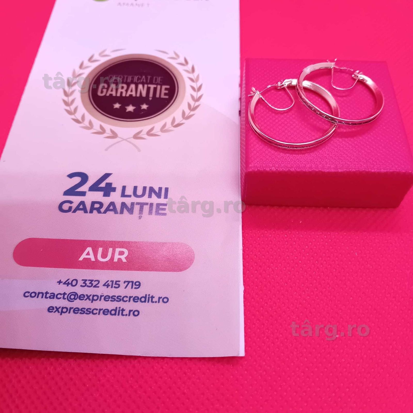 Cercei aur 14k 2.21g (Ag4 Dacia B50672.1)-Garantie 2 Ani 2
