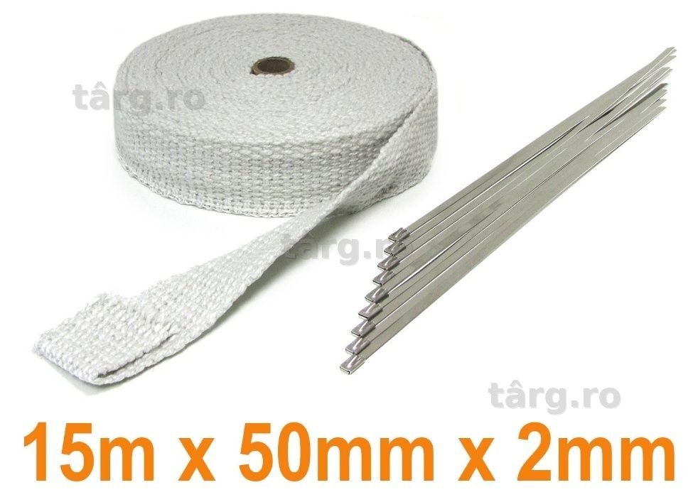 Banda termoizolata ceramica 15M 50MMx2MM pana 1300°C