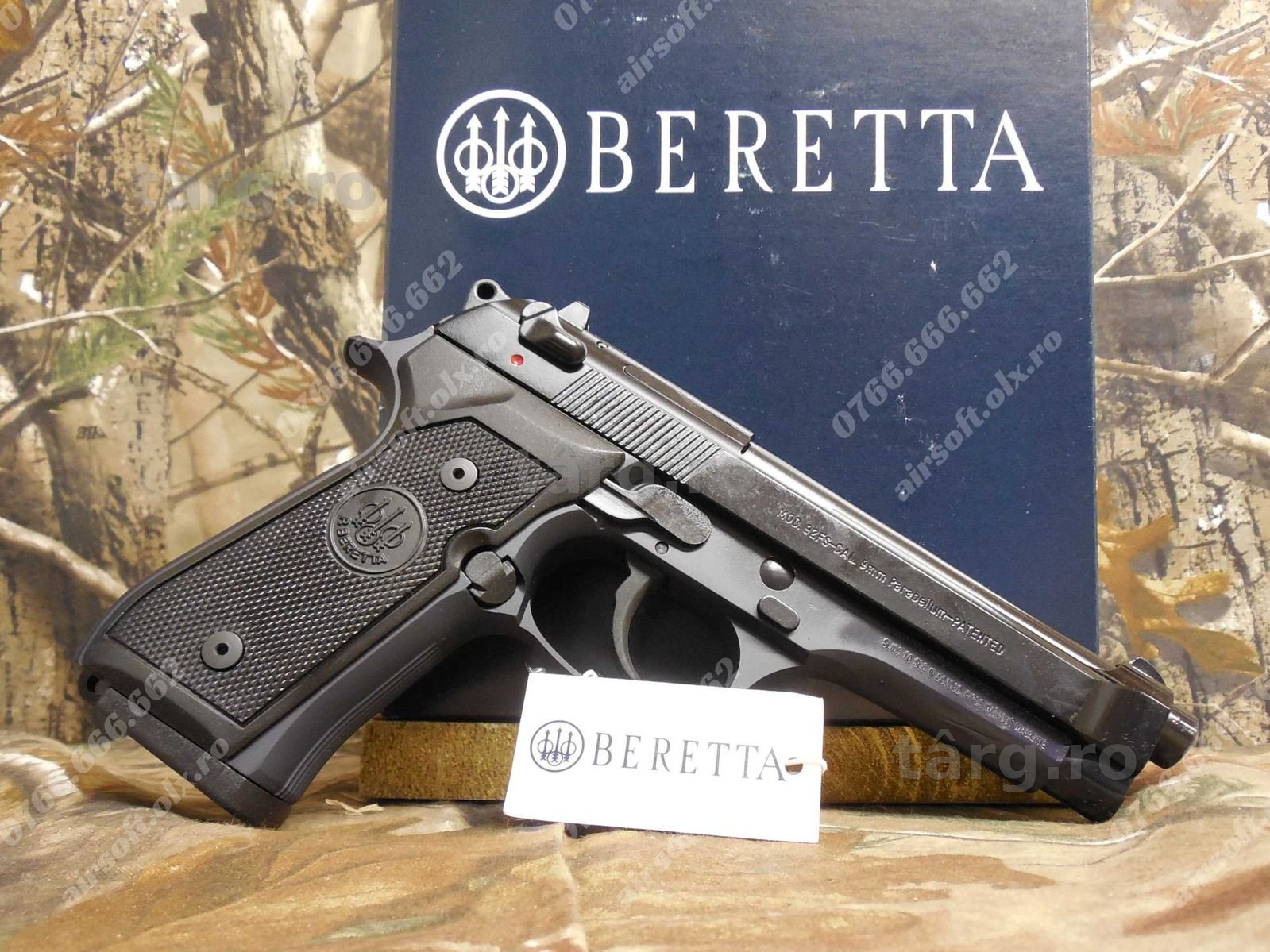 Pistol Airsoft Beretta TITAN!! [Model CO2 Ultra-Modificat] + Munitie