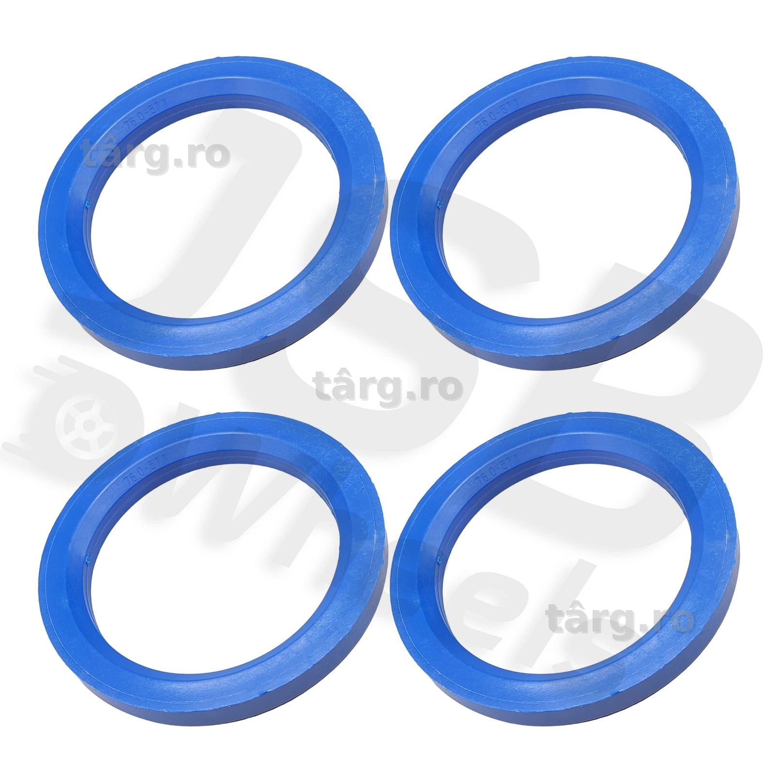 Set inele de centrare ghidaj jante noi 76-57.1 mm VW, Seat, Skoda,Audi