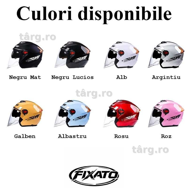 Casca Moto/Scuter/ATV, viziera dubla, marime universala, Negru Mat 2