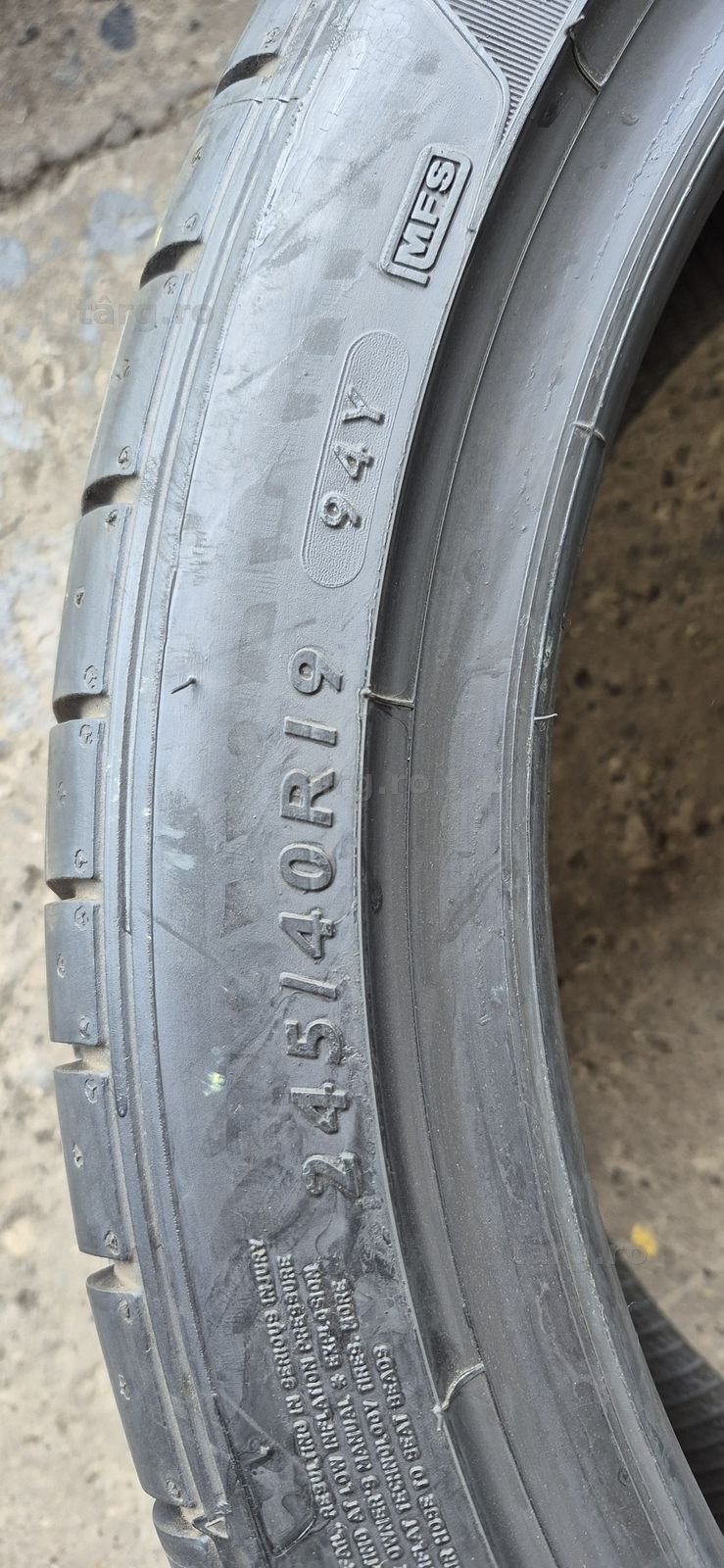 4 anvelope vara Rft Dunlop,fata ca noi 245/40/19,spate noi 275/35/19.Pret/bucata. 5