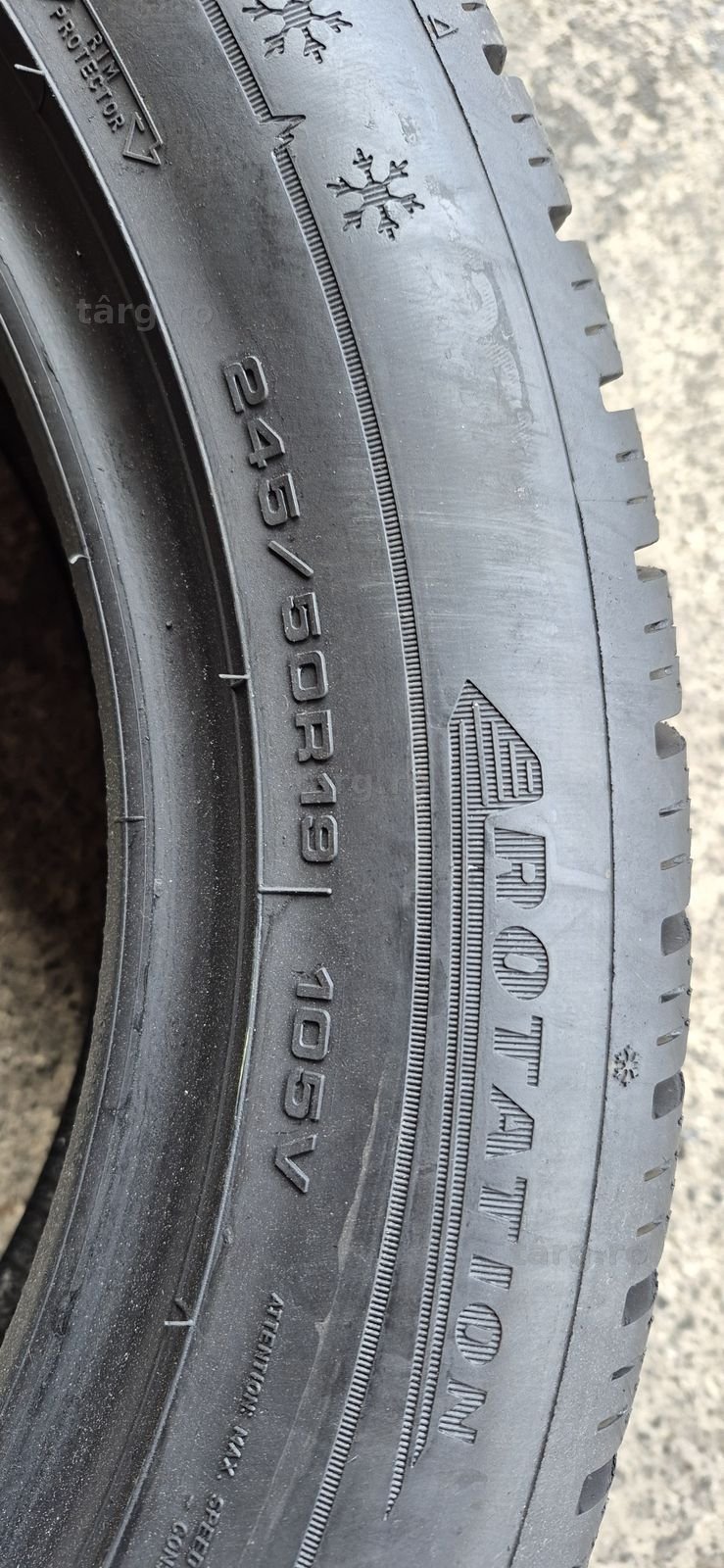 2 anvelope iarna Dunlop ca si noi,245/50/19,dot 2021.Pret/bucata. 5