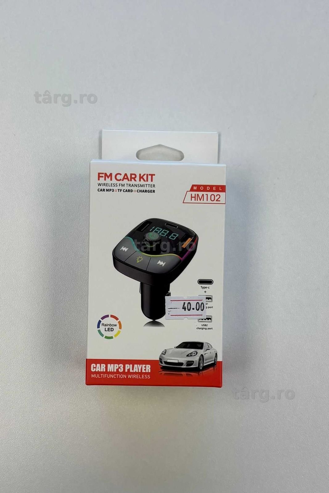 Modulator FM / Transmitator auto pentru muzica MP 3 PLAYER 2