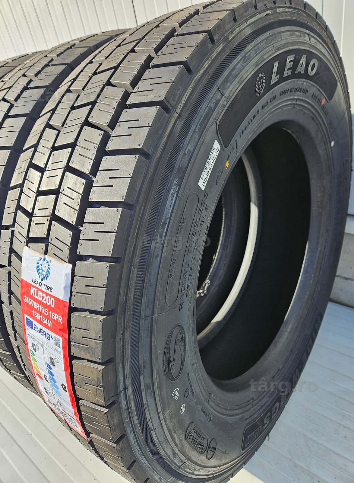 245/70 R19.5, 136M, LEAO, Anvelopa tractiune M+S, 16 pliuri 4