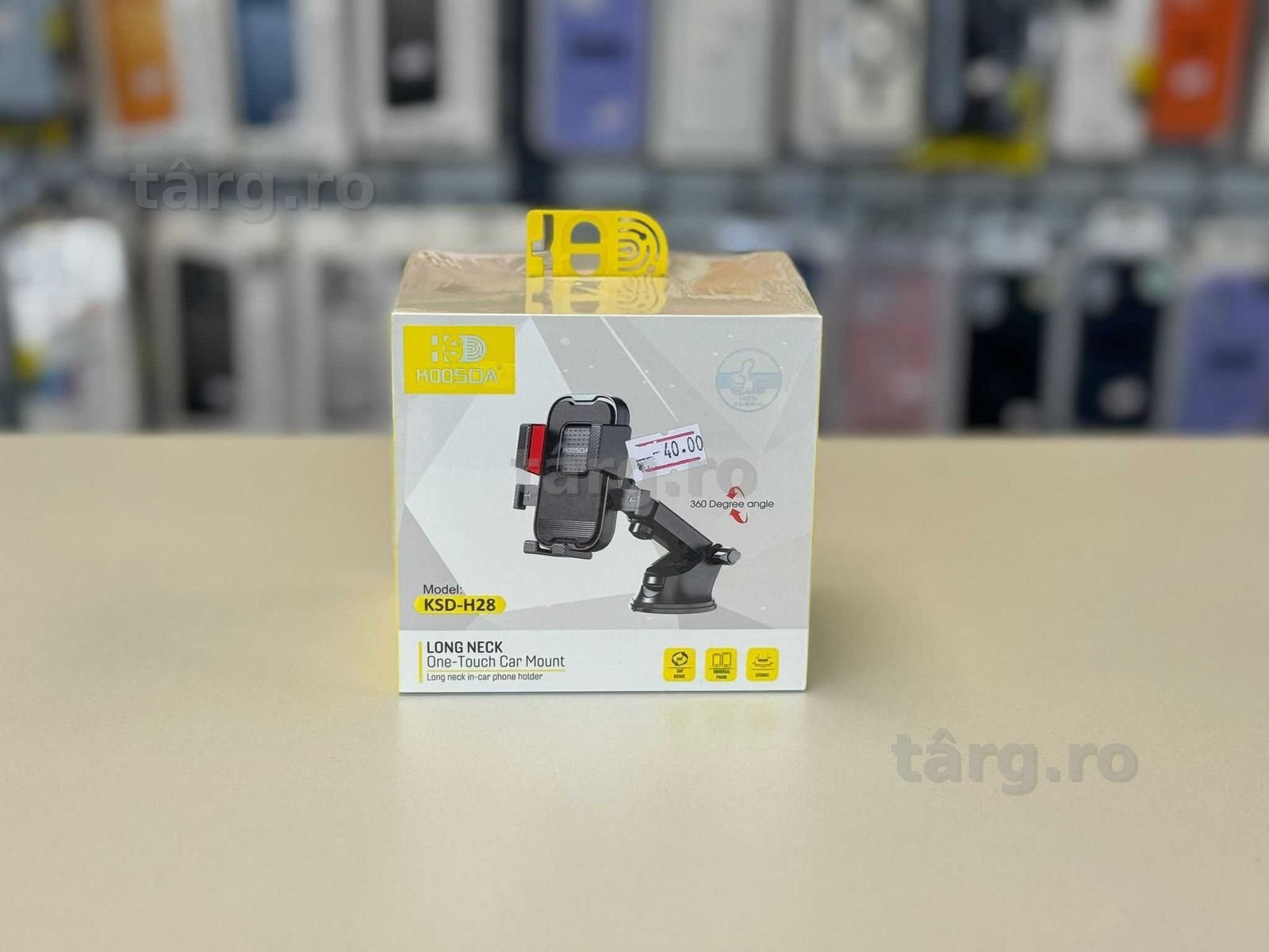 Suport auto cu ventuza pentru telefon 2.5-6 inch