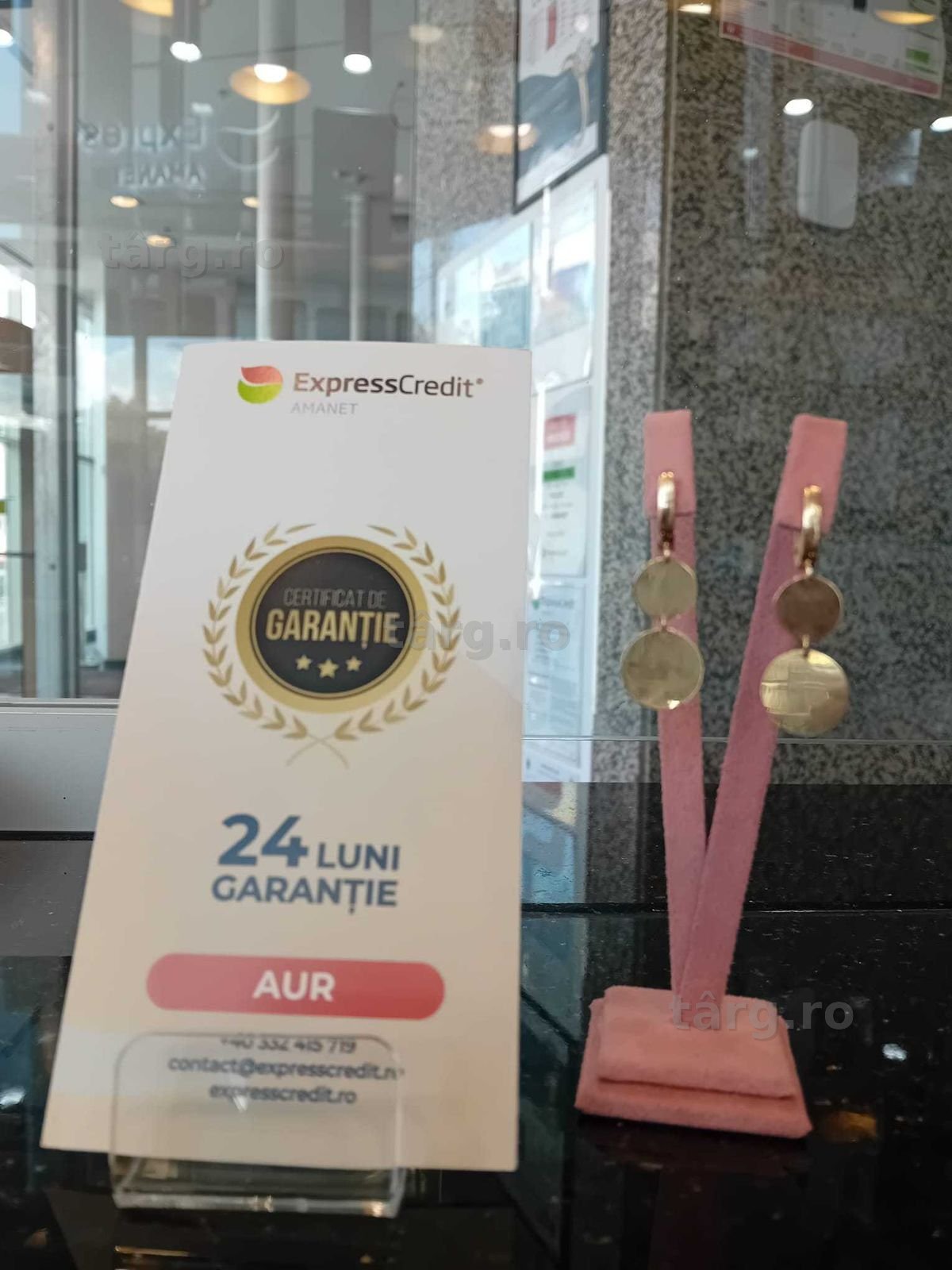 Cercei aur 144 3.66g (Iulius Mall)(B-460.18) Garantie 2 ani!