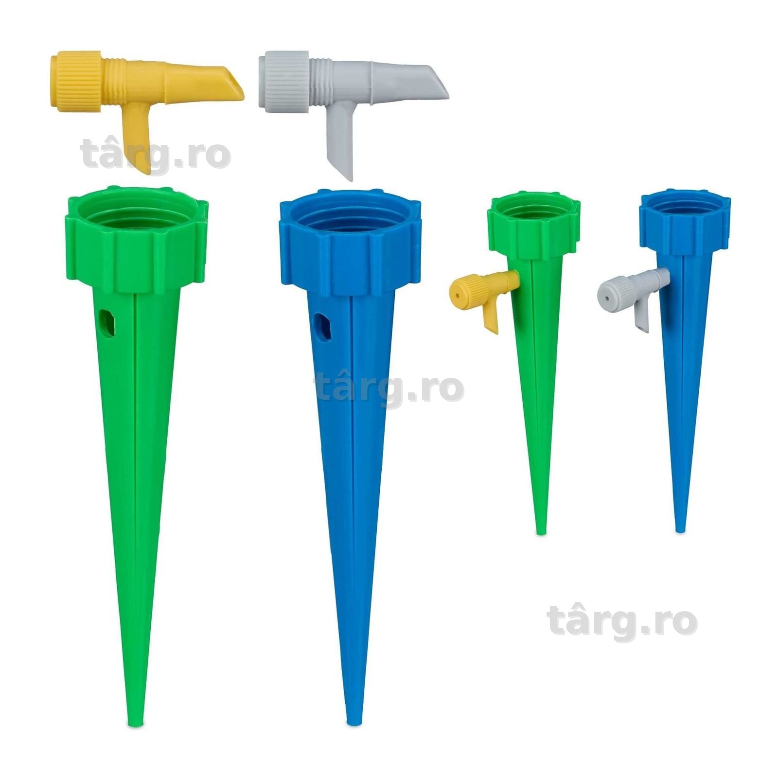 Set de 4 Picuratoare pentru udarea plantelor ventil reglabil 3-15 zile