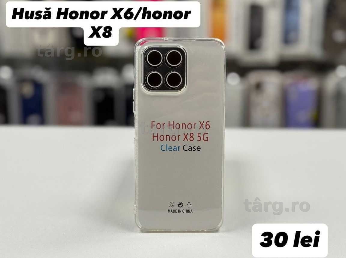 Husa silicon, folie, cablu, incarcator Honor X6/X8