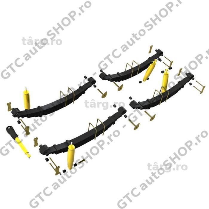 suspensie - kit complet terrain tamer tgs +5cm, land cruiser 75 <08.1998