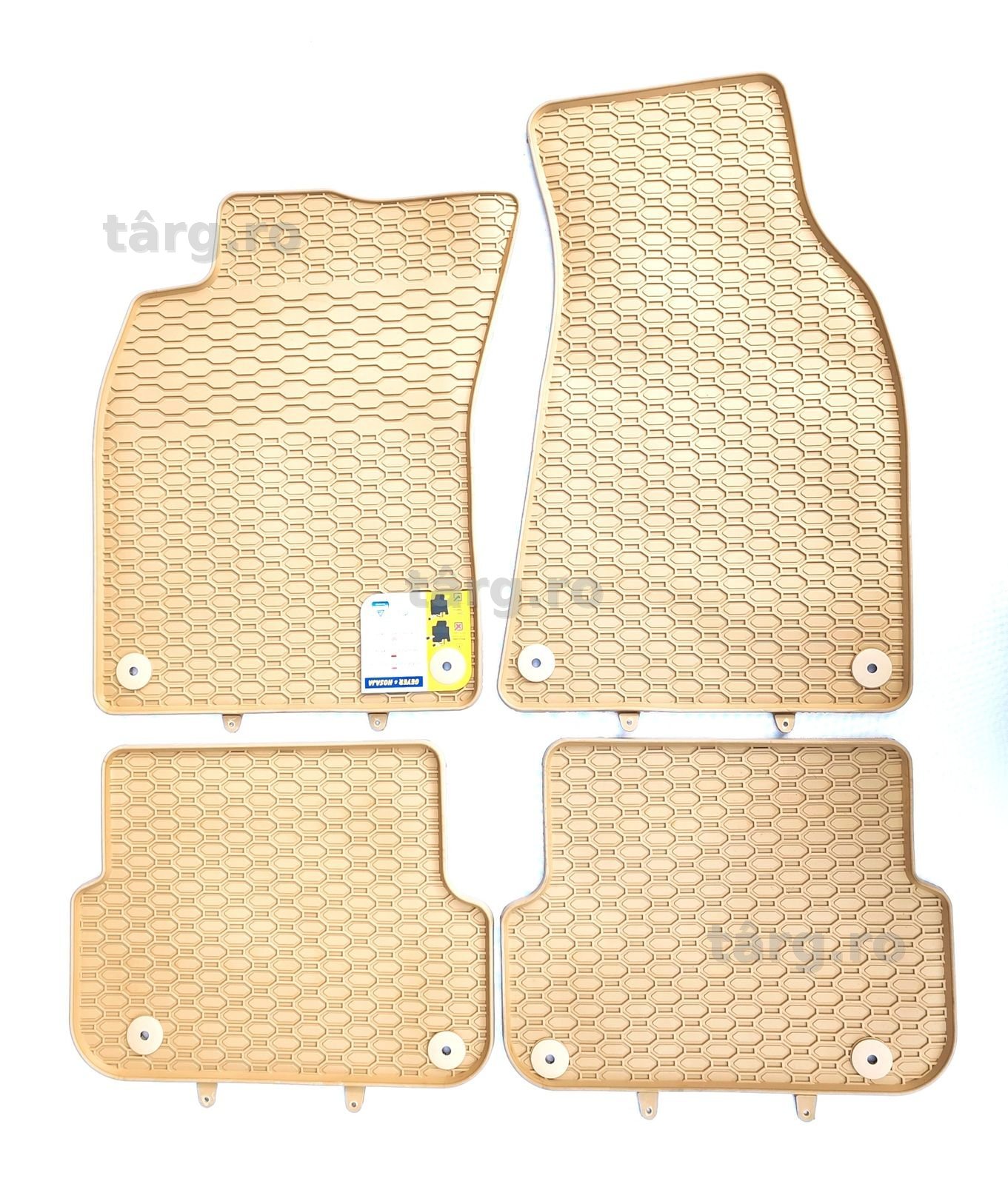Covorase cauciuc Bej pentru Audi A4 B6/B7 sedan/kombi