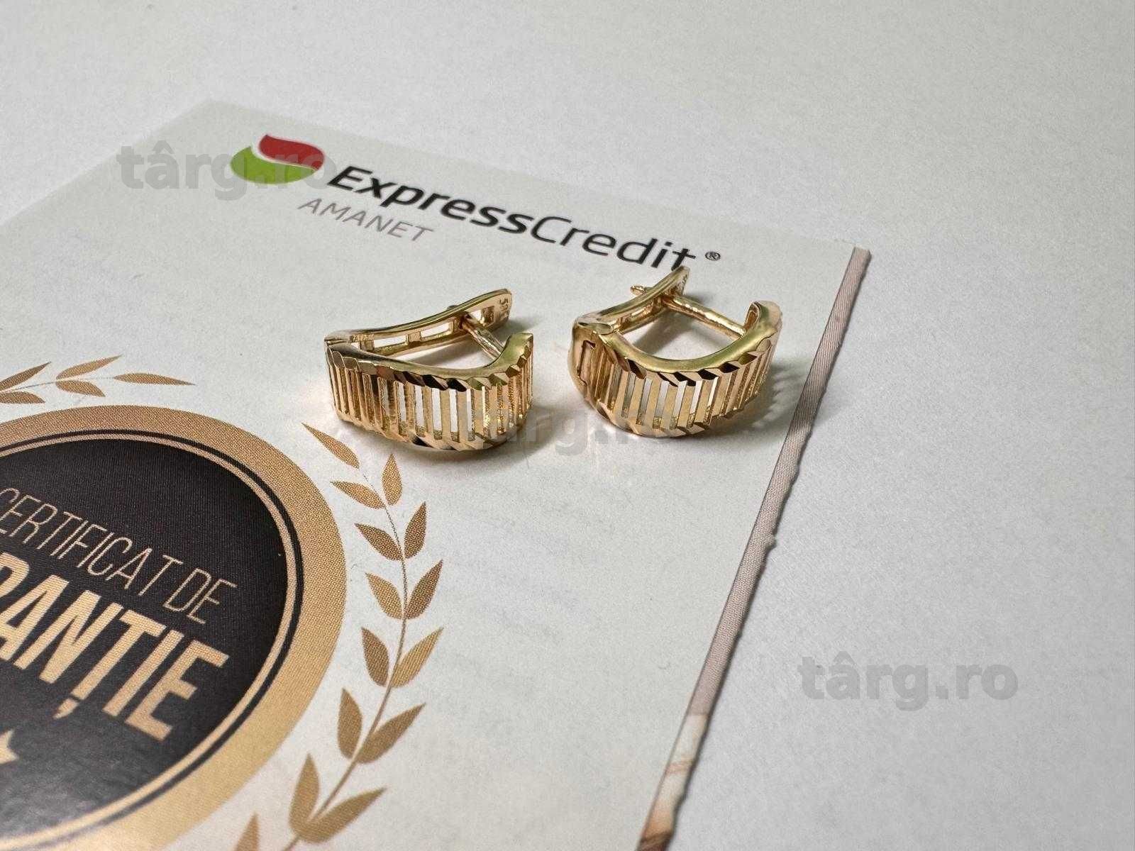 Cercei aur 14K 2.98g (B.61712.2 Tatarasi) Garantie 2 ani