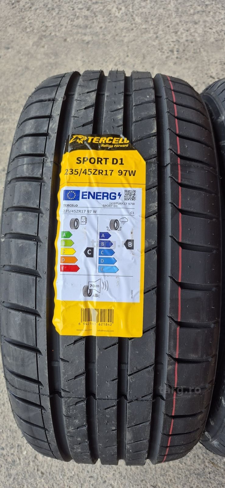 4 anvelope vara noi Tercelo 235/45/17,dot 2025.Pretul este pe bucata. 3
