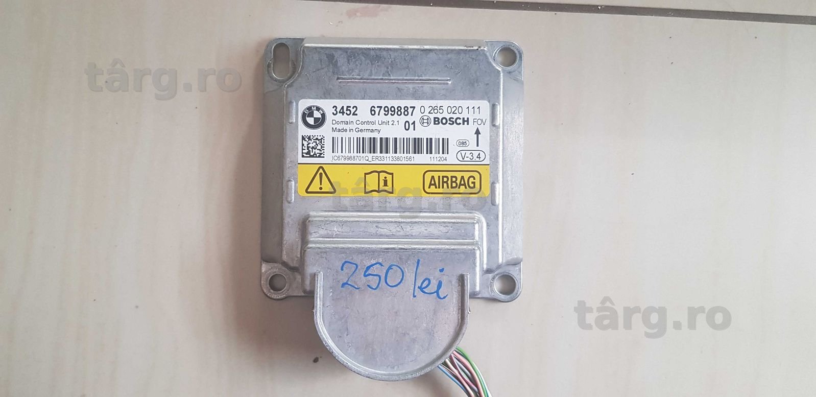 Modul airbag confort frana BMW F10 F20 F25 F30 E60 E90 E70 E83, Calculator ECU CAS FRM Contact BMW F10 F20 F25 F30 E60 E90 E70 E83