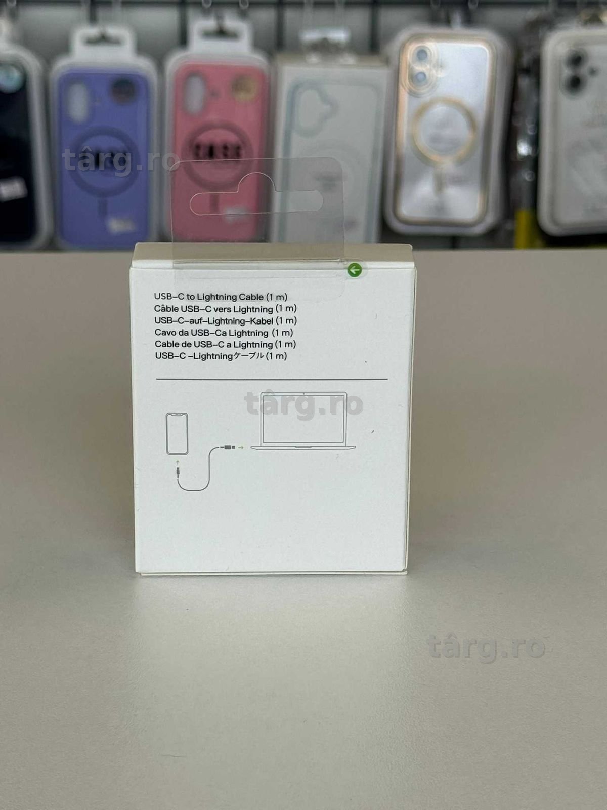 Cablu Incarcare si Date iPhone, USB C-Lightning ,1m 2