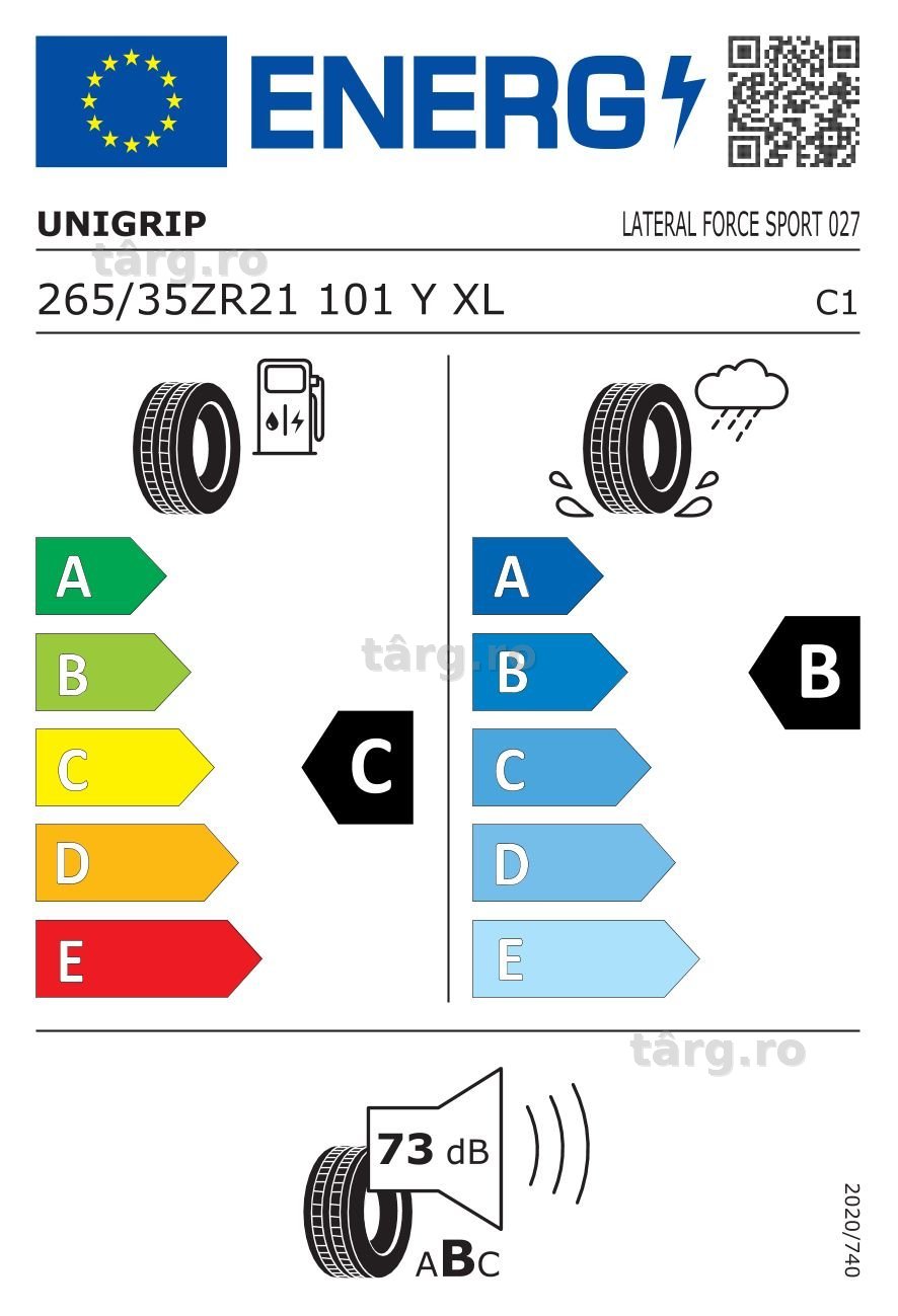 265/35 R21 101Y XL UNIGRIP (Gripmax) Anvelope noi vara protectie janta 3
