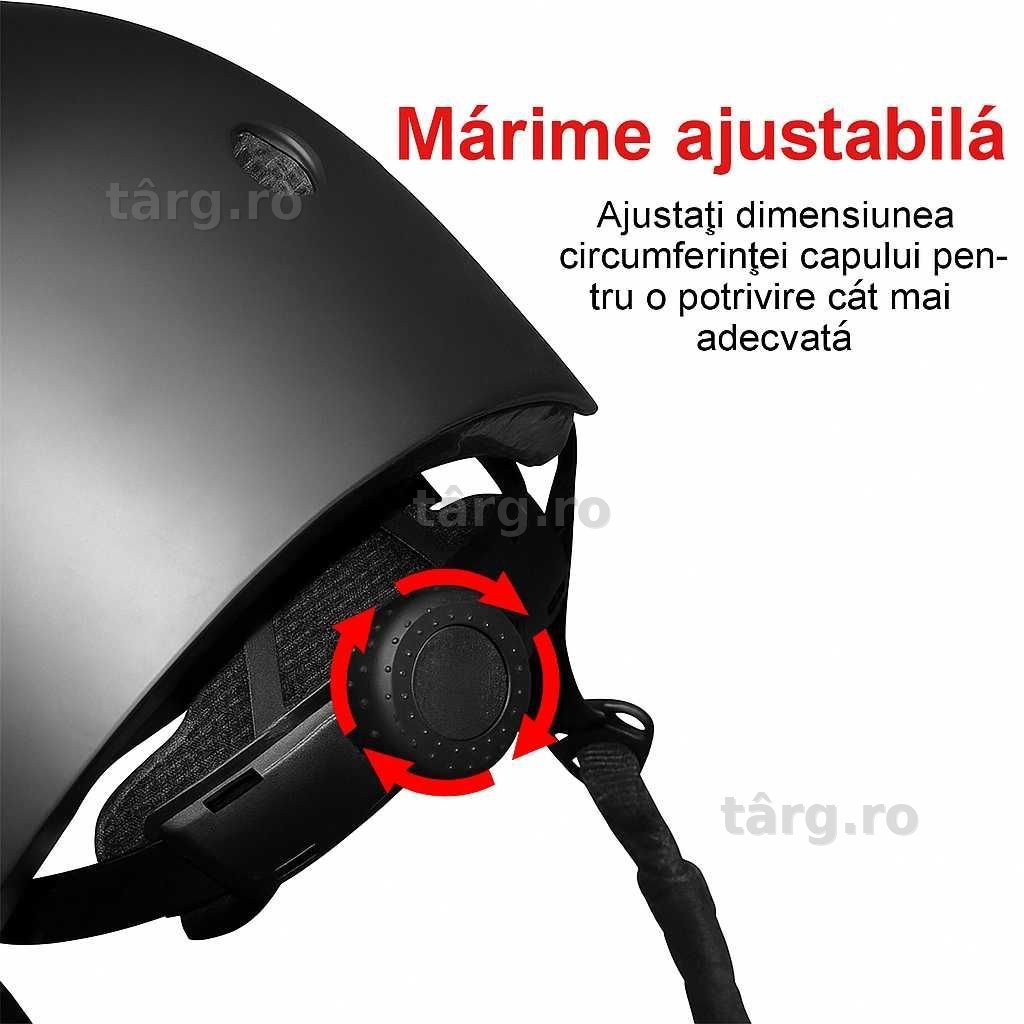 Casca protectie Bicicleta/Trotineta, Ultra Usoara, Marime reglabila, Negru 2