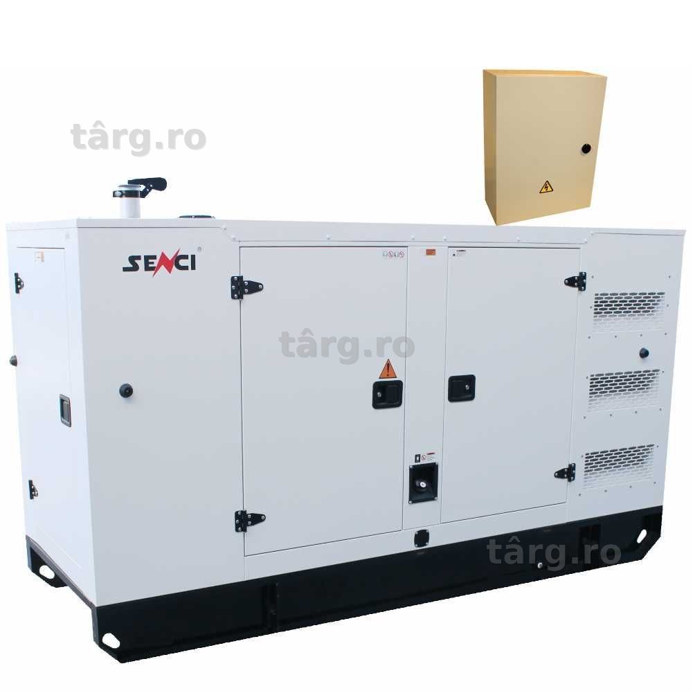 Generator insonorizat SENCI SCDE162i-YCS putere maxima 162 kVA 400V ATS inclus