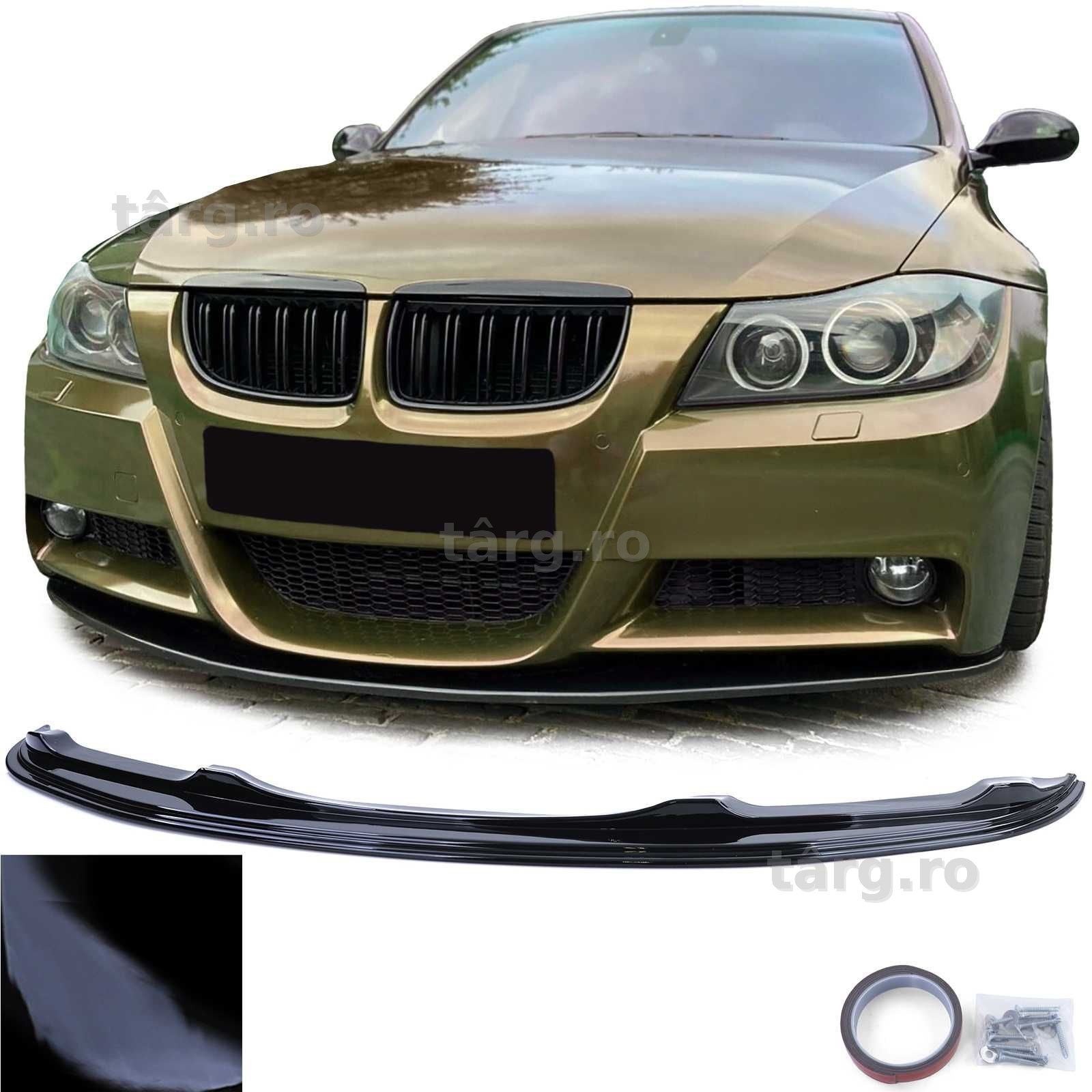 Adaos bara fata BMW E90 E91 la bara M-tech negru lucios