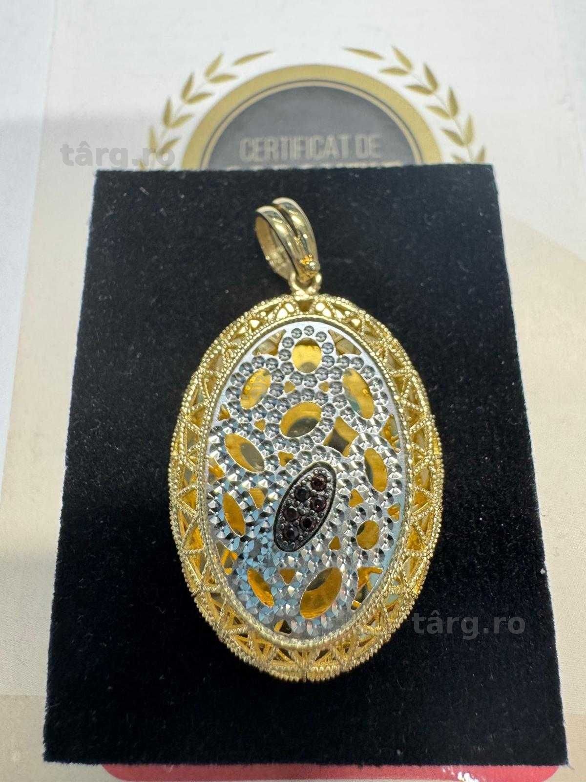 Medalion din aur 14k (69074.12/ 10 Pacurari 1) Garantie 2 ani! 3