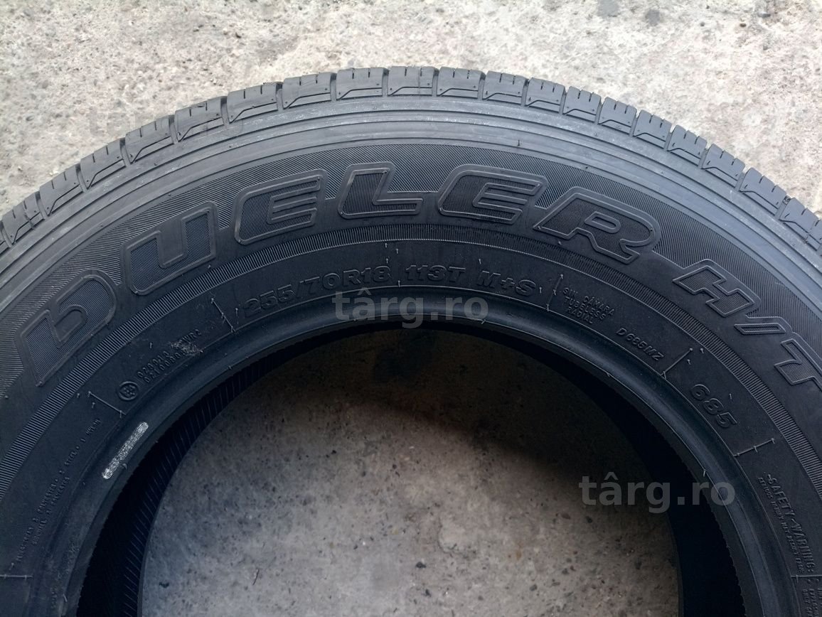 2 anvelope mixte Bridgestone 255/70 R18 dot 0221 7