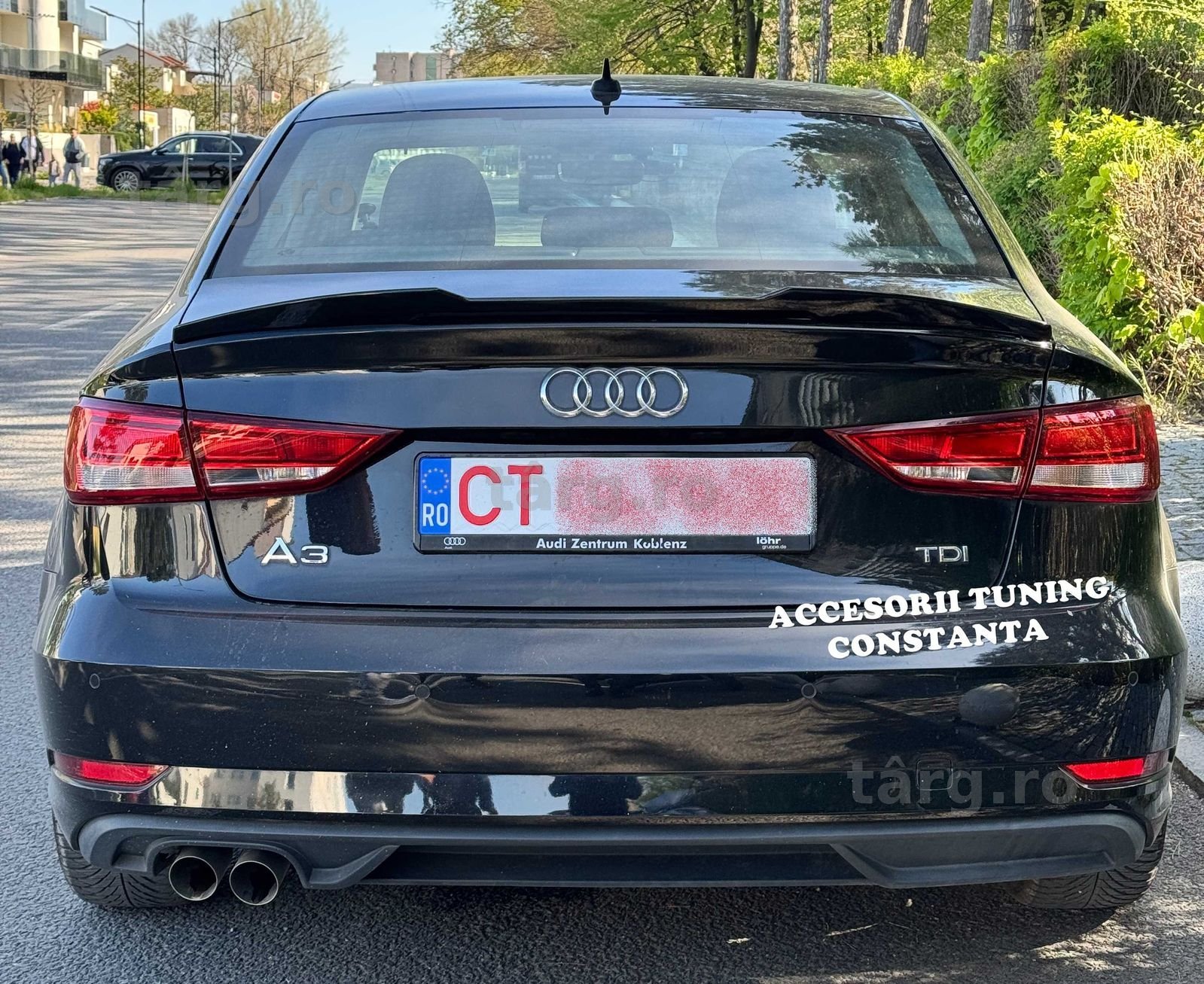 Eleron Portbagaj - Audi A3 8V 2014+ M4 Negru Lucios